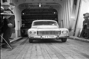 Bilde av Spervik I - første bil i land